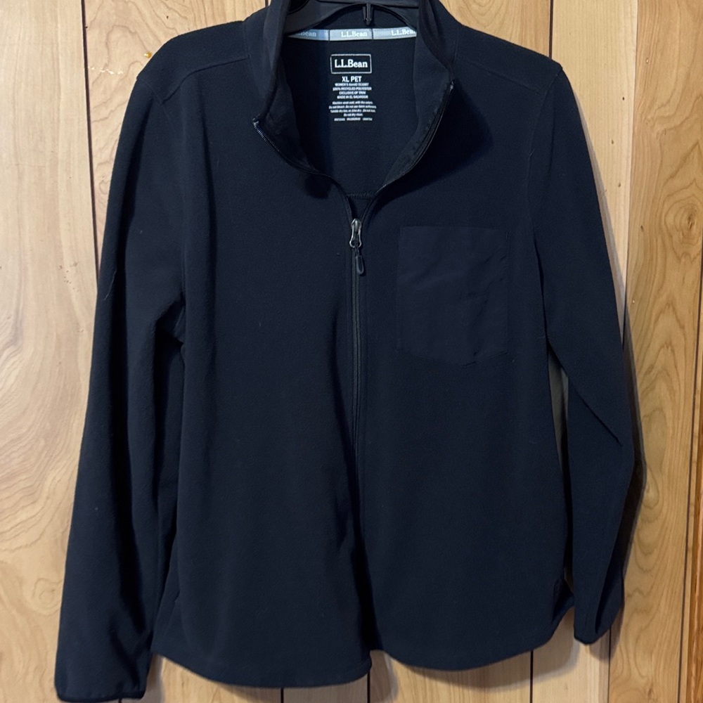 L.L. Bean Black Zip-Up Fleece